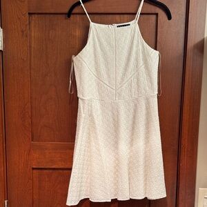 Trixxi Ivory Textured Mini Dress